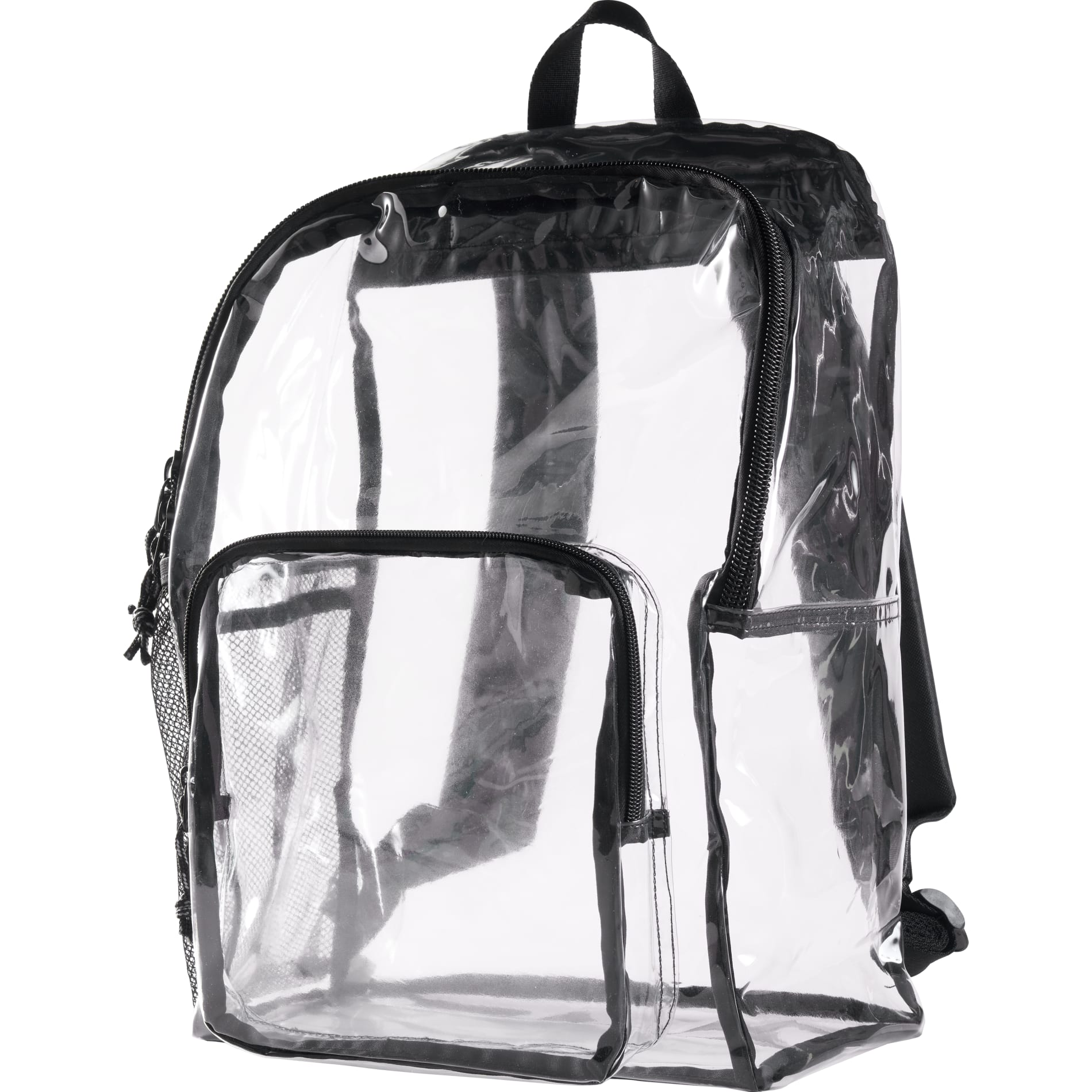 Clear Lucent Deluxe Clear PVC Backpack plain