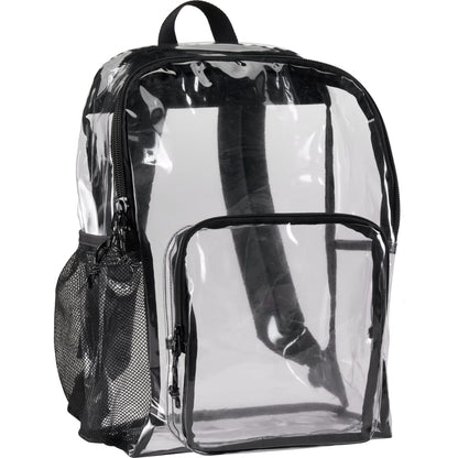 Clear Lucent Deluxe Clear PVC Backpack plain