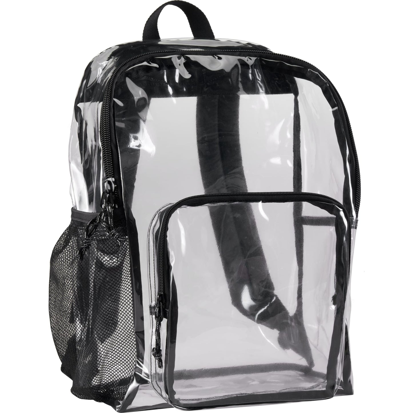 Clear Lucent Deluxe Clear PVC Backpack plain