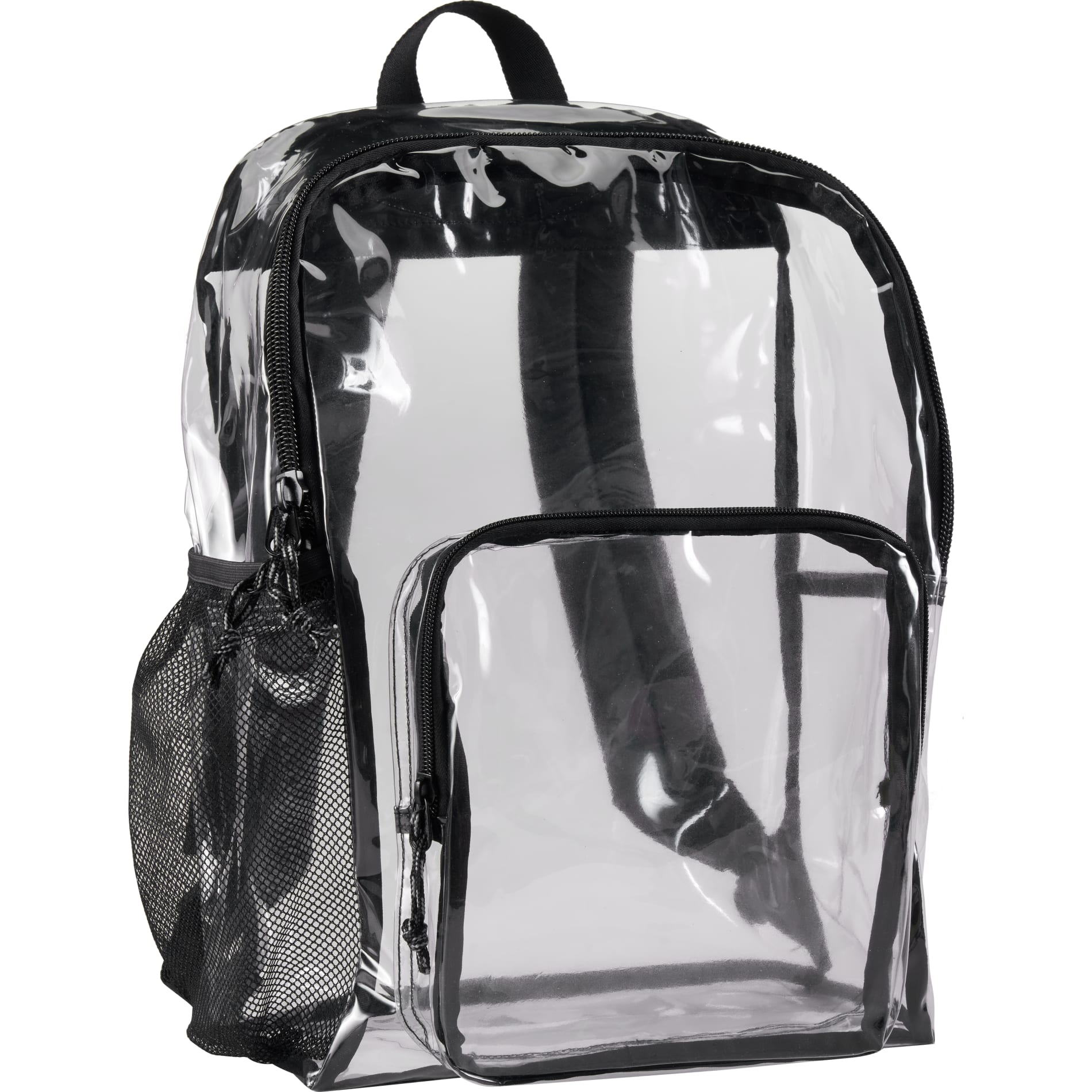 Clear Lucent Deluxe Clear PVC Backpack plain