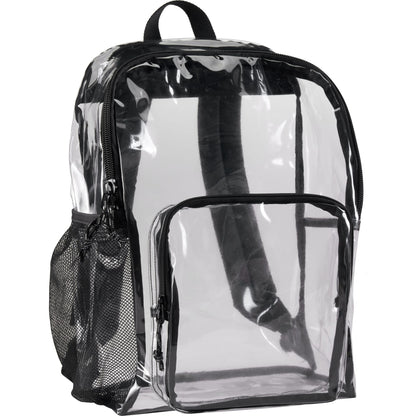 Clear Lucent Deluxe Clear PVC Backpack plain