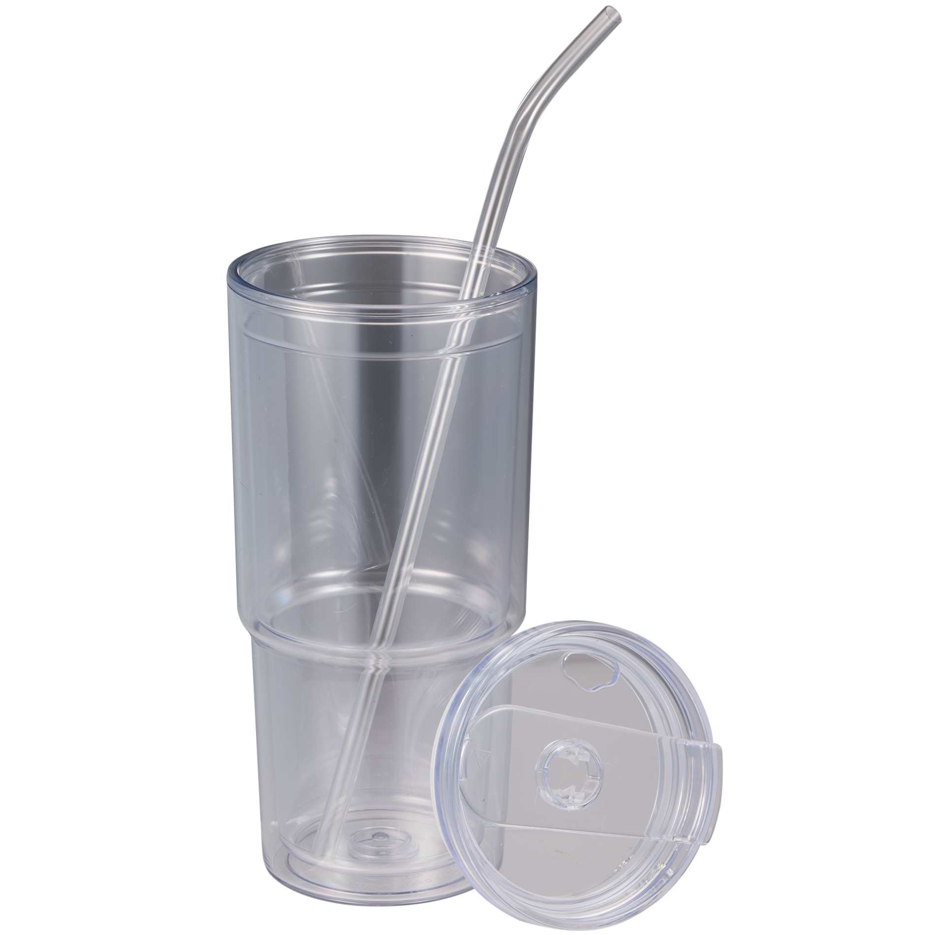 Clear Mia Recycled Acrylic Tumbler 24oz plain