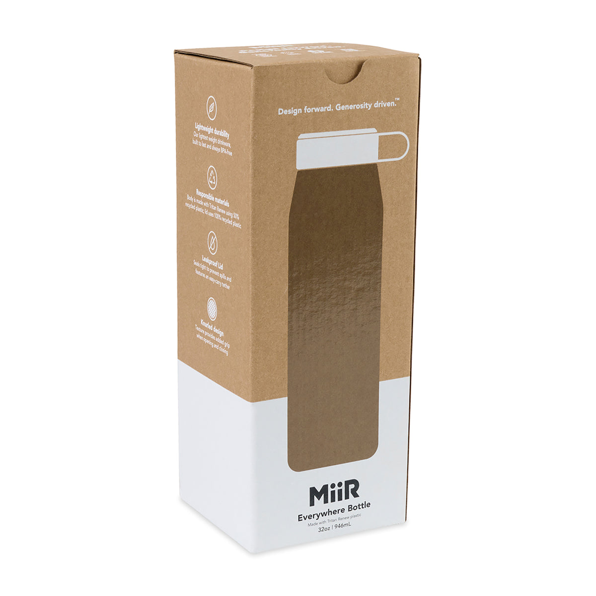 Clear MiiR® Everywhere Bottle - 33 Oz.