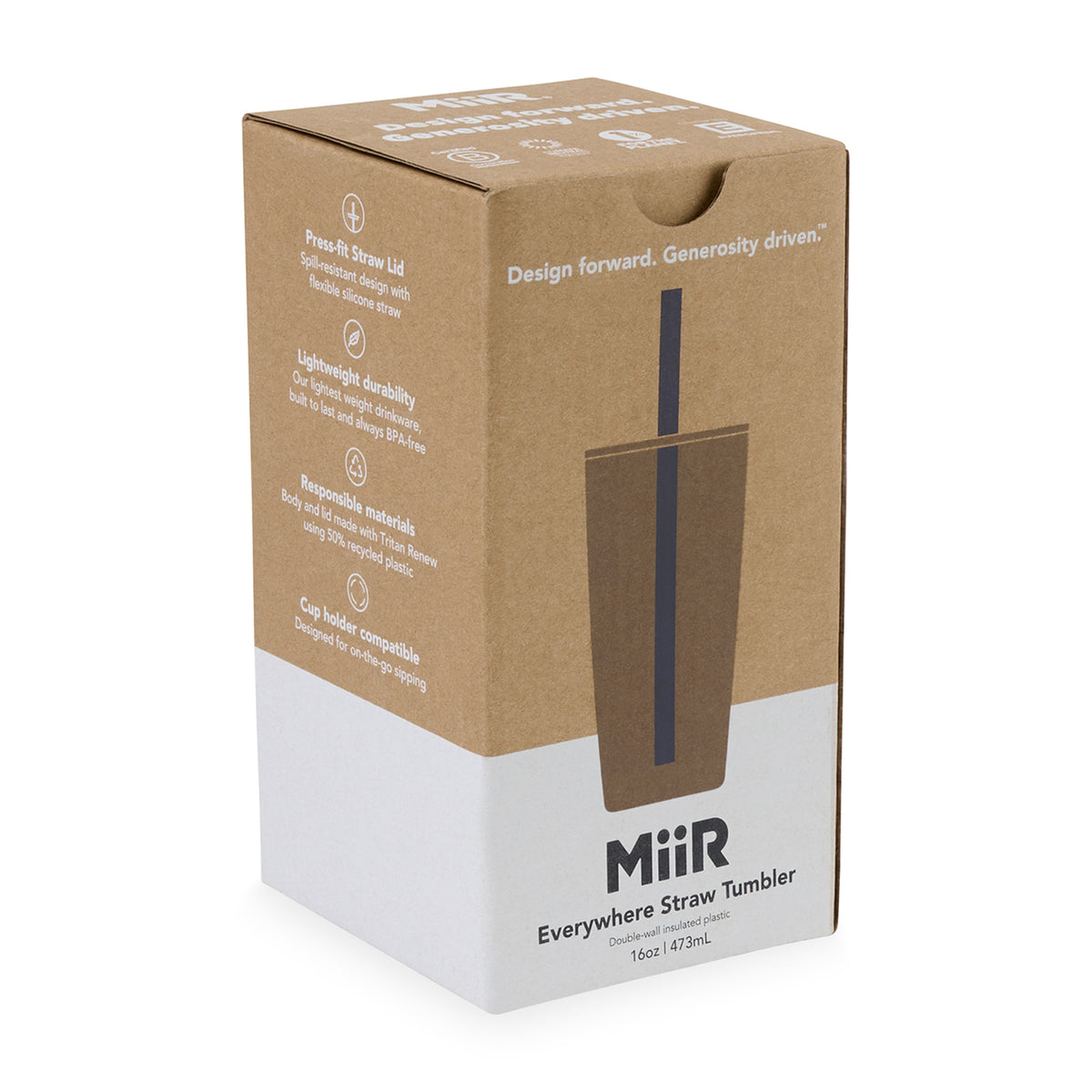 Clear MiiR® Everywhere Straw Tumbler - 16 Oz.