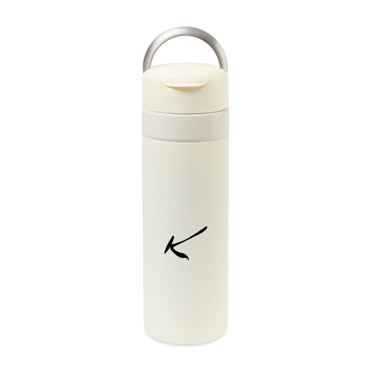 Cream W&P Drink Through Insulated Ceramic Bottle -20 oz