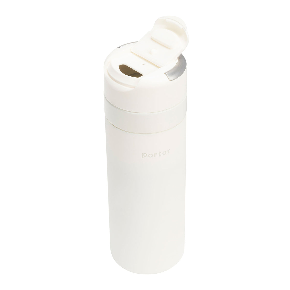 Cream W&P Drink Through Insulated Ceramic Bottle -20 oz