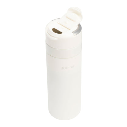 Cream W&P Drink Through Insulated Ceramic Bottle -20 oz