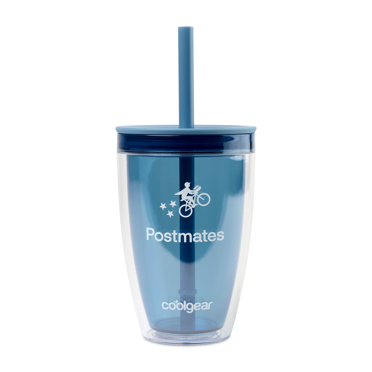 Elemental Blue Cool Gear® Oasis Straw Bottle - 14 Oz.