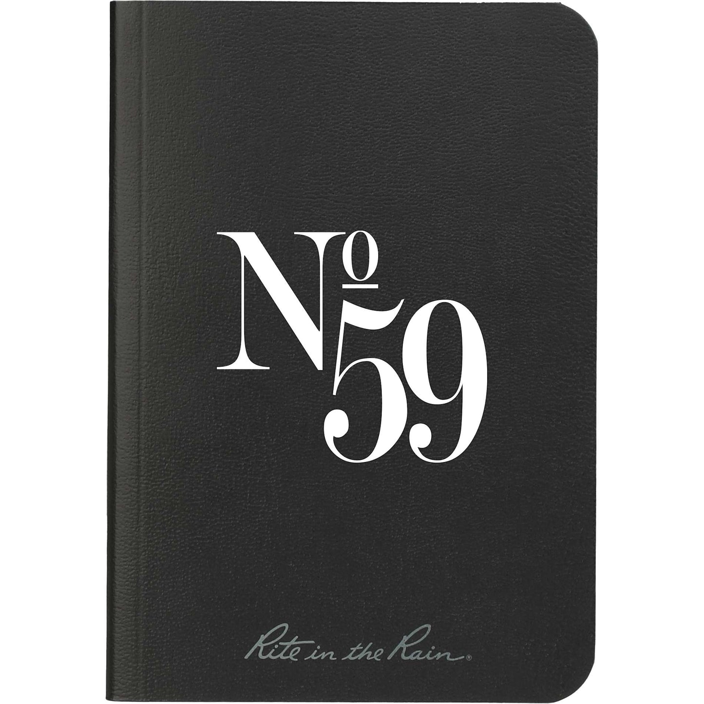 Front View of Black 3.5" x 5.25" Rite in the Rain Soft Cover Notebook