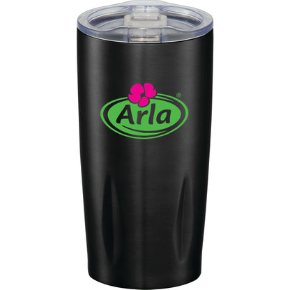 Front View of Black Adrian Vacuum Tumbler 20oz