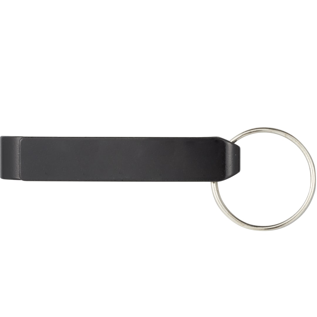 Front View of Black Aluminum Bottle / Can Opener plain