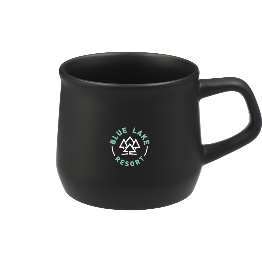 Front View of Black Angus 12oz Ceramic Mug