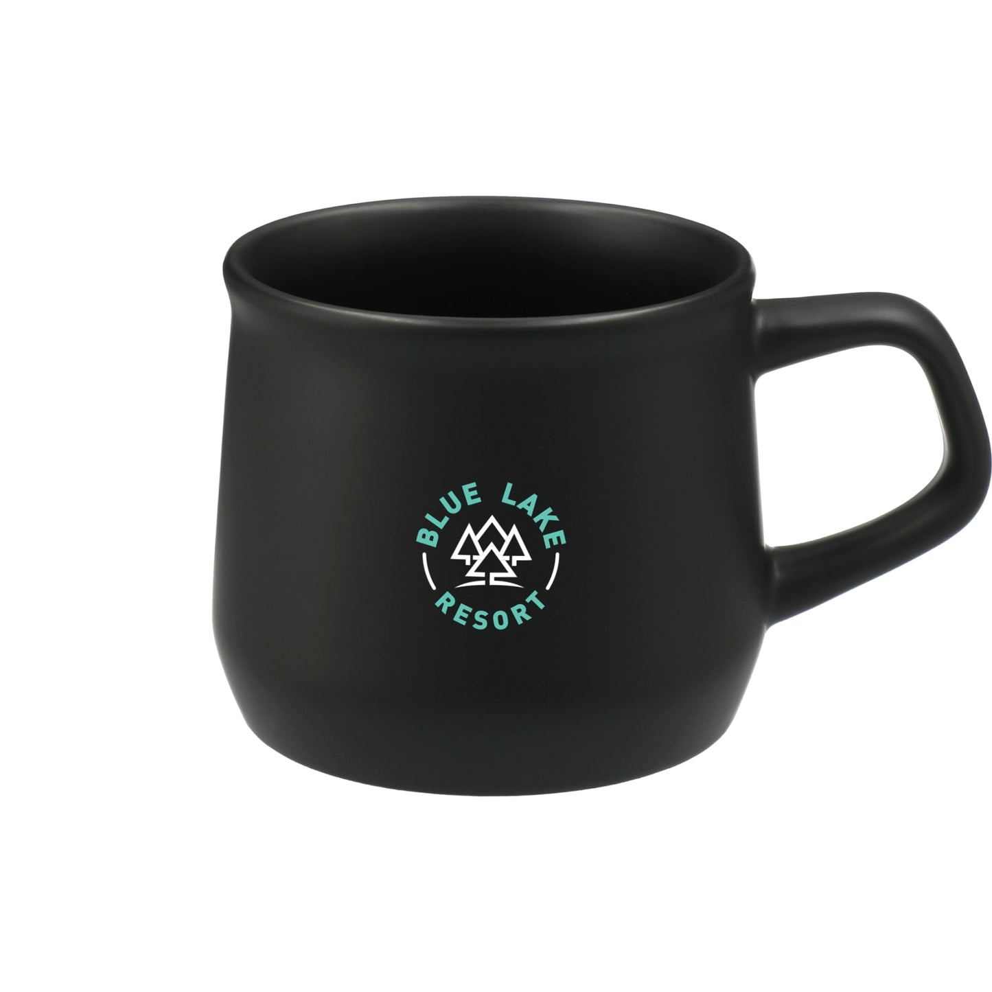 Front View of Black Angus 12oz Ceramic Mug