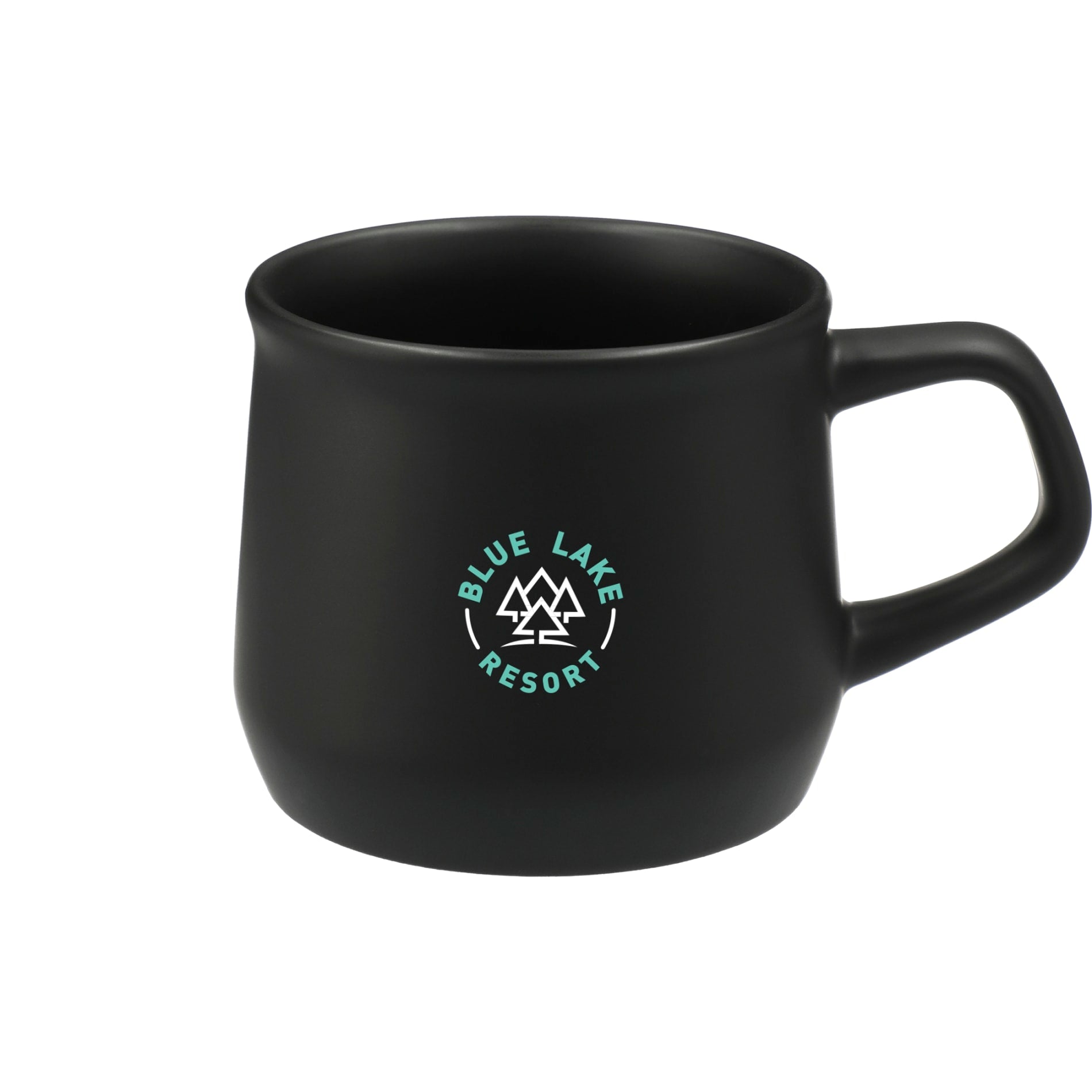Front View of Black Angus 12oz Ceramic Mug