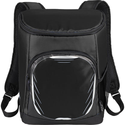 Front View of Black Arctic Zone® 18 Can Cooler Backpack plain