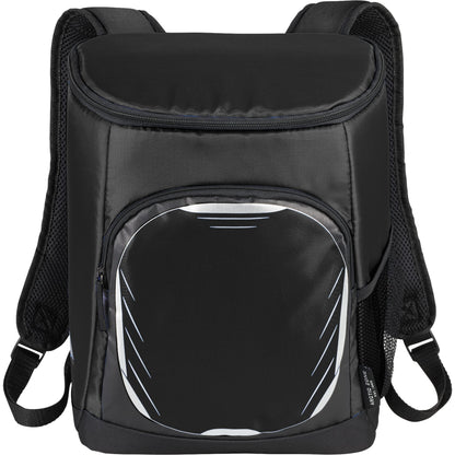 Front View of Black Arctic Zone® 18 Can Cooler Backpack plain