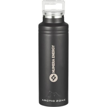 Front View of Black Arctic Zone® Titan Thermal HP® Copper Bottle 20oz
