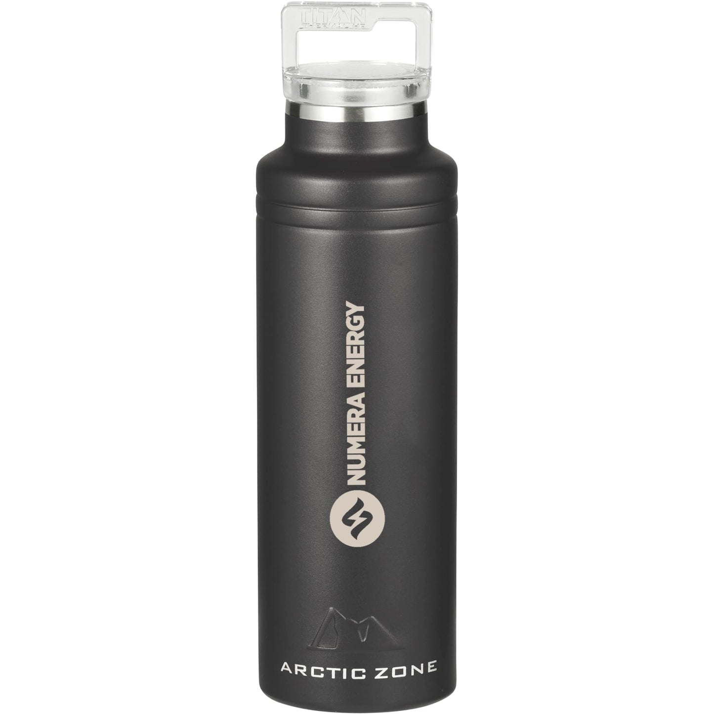 Front View of Black Arctic Zone® Titan Thermal HP® Copper Bottle 20oz
