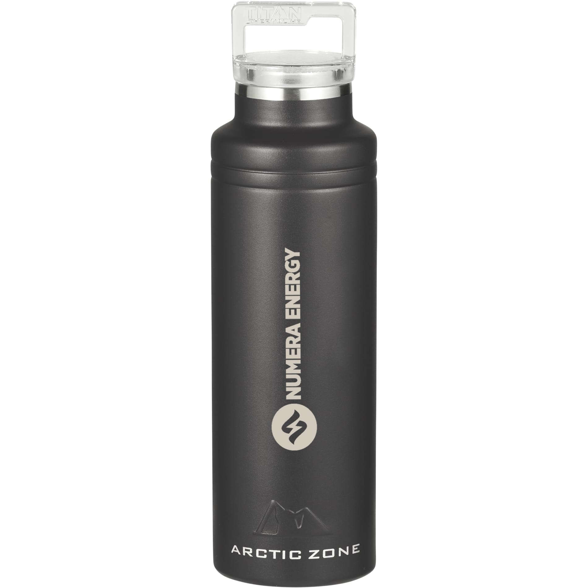 Front View of Black Arctic Zone® Titan Thermal HP® Copper Bottle 20oz