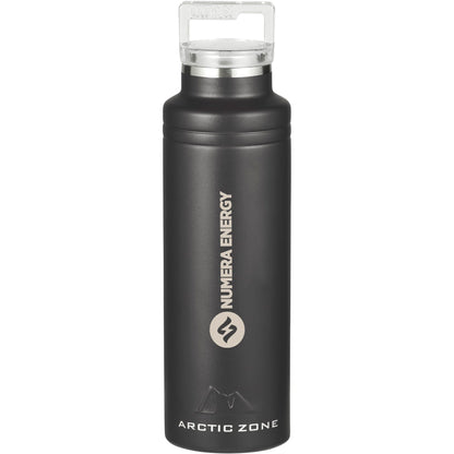 Front View of Black Arctic Zone® Titan Thermal HP® Copper Bottle 20oz
