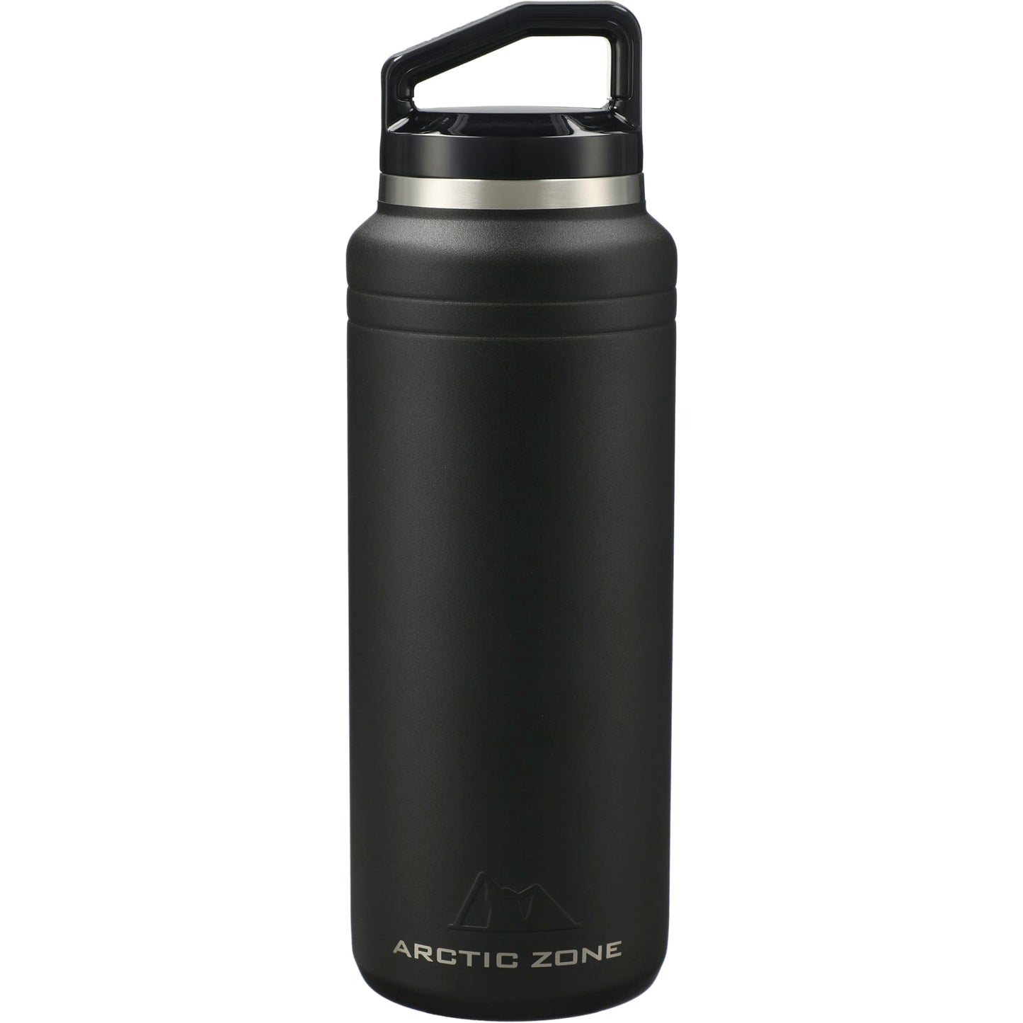 Front View of Black Arctic Zone® Titan Thermal HP® Copper Bottle 32oz plain