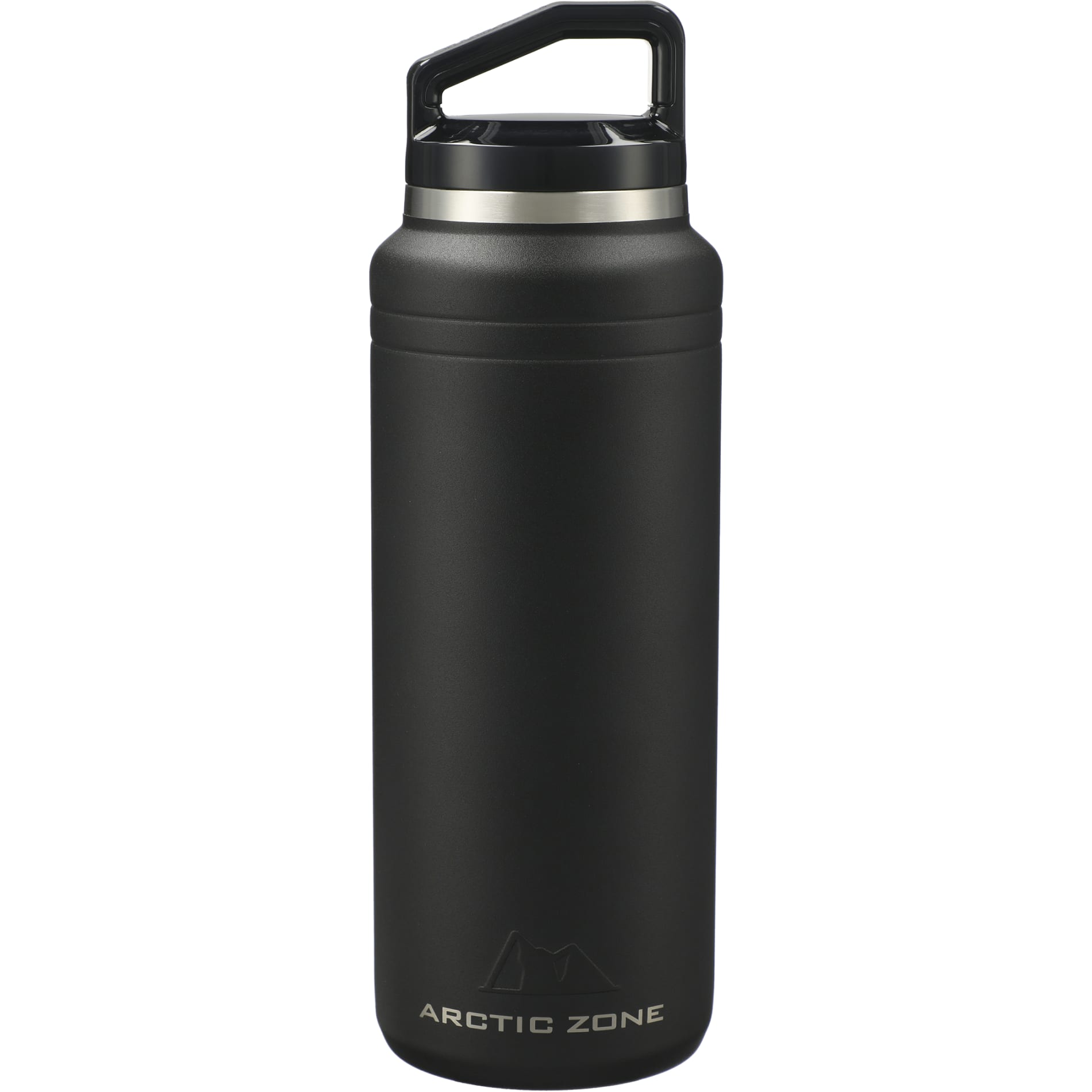 Front View of Black Arctic Zone® Titan Thermal HP® Copper Bottle 32oz plain
