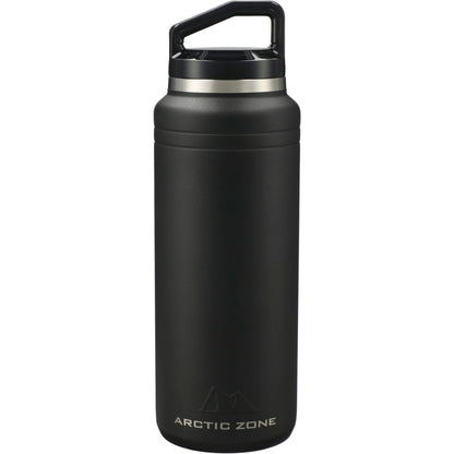 Front View of Black Arctic Zone® Titan Thermal HP® Copper Bottle 32oz plain