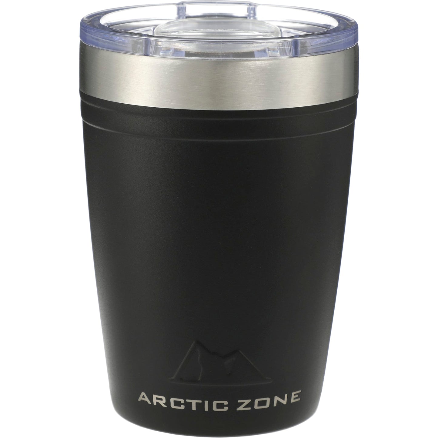Front View of Black Arctic Zone® Titan Thermal HP® Copper Tumbler 12oz plain