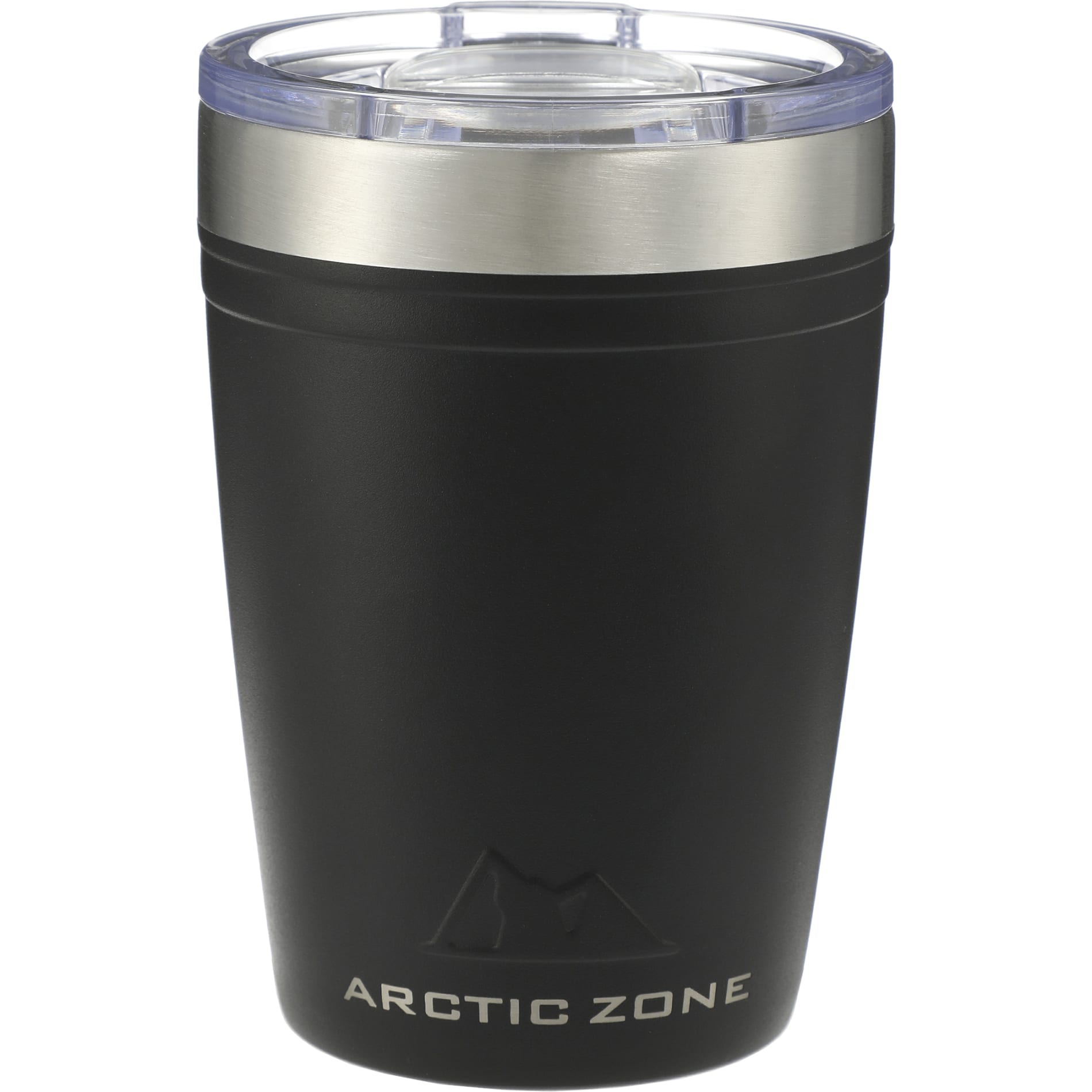 Front View of Black Arctic Zone® Titan Thermal HP® Copper Tumbler 12oz plain