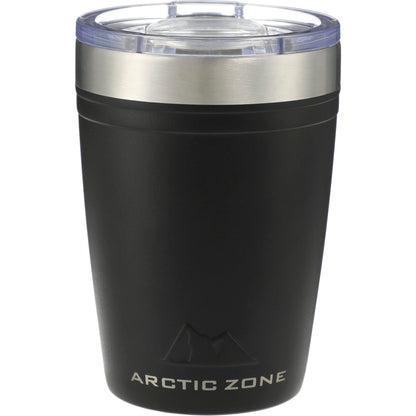 Front View of Black Arctic Zone® Titan Thermal HP® Copper Tumbler 12oz plain