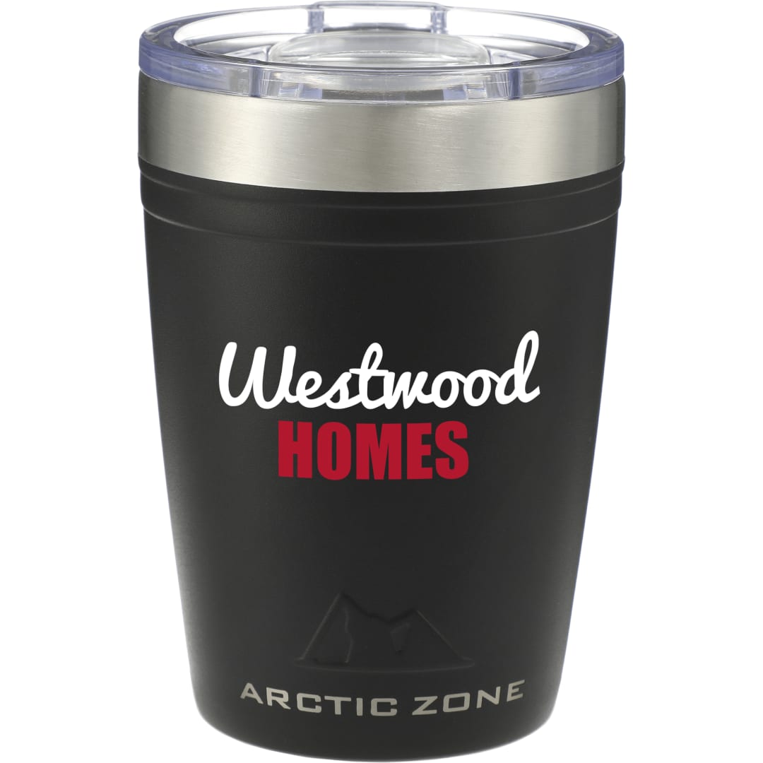 Front View of Black Arctic Zone® Titan Thermal HP® Copper Tumbler 12oz
