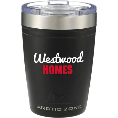 Front View of Black Arctic Zone® Titan Thermal HP® Copper Tumbler 12oz