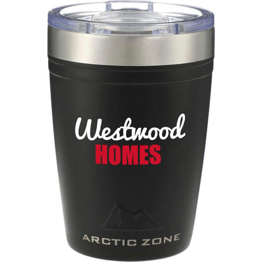 Front View of Black Arctic Zone® Titan Thermal HP® Copper Tumbler 12oz