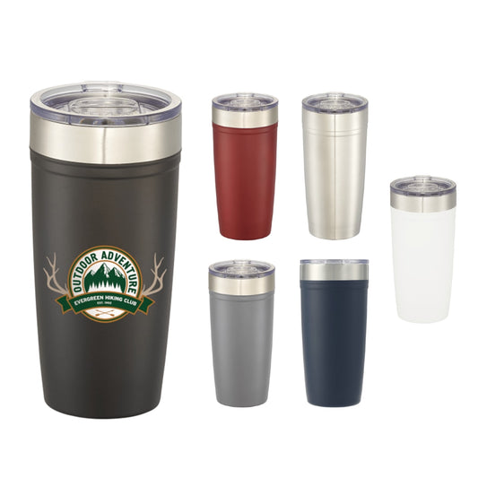 Front View of Black Arctic Zone® Titan Thermal HP® Copper Tumbler 20oz