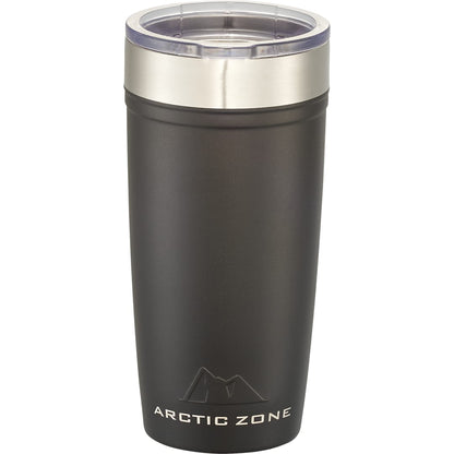 Front View of Black Arctic Zone® Titan Thermal HP® Copper Tumbler 20oz