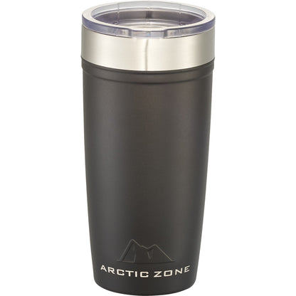 Front View of Black Arctic Zone® Titan Thermal HP® Copper Tumbler 20oz