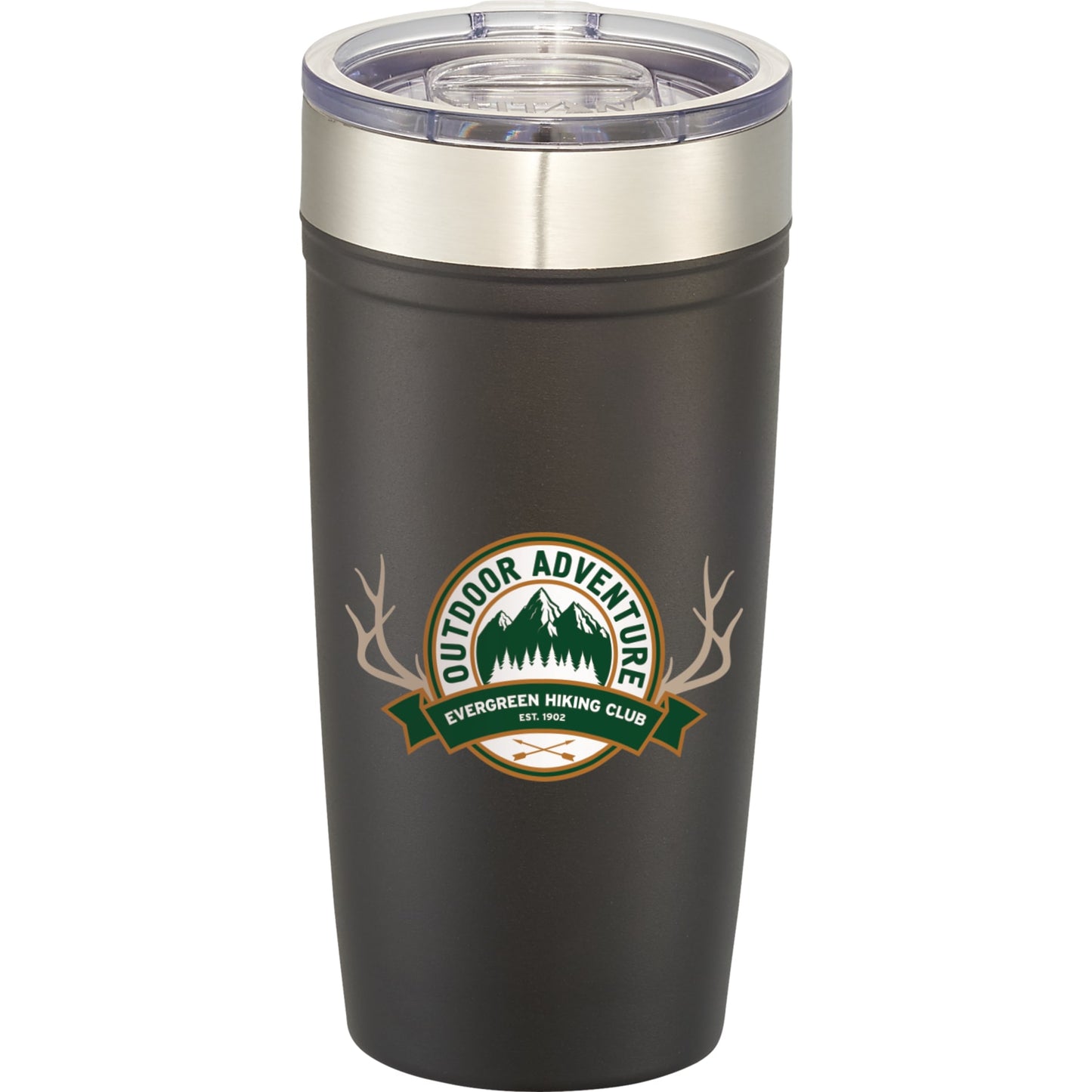 Front View of Black Arctic Zone® Titan Thermal HP® Copper Tumbler 20oz