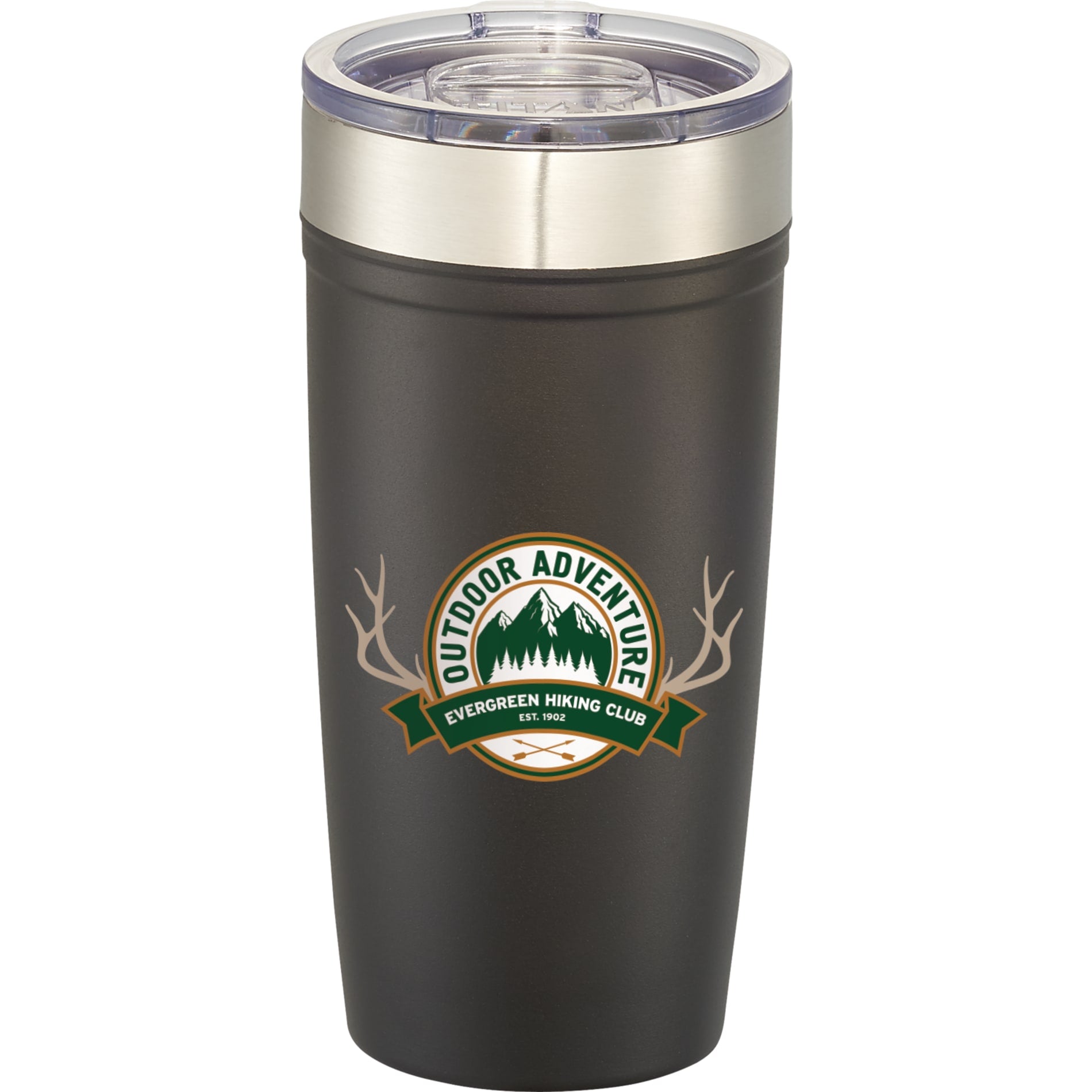 Front View of Black Arctic Zone® Titan Thermal HP® Copper Tumbler 20oz