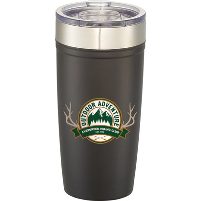 Front View of Black Arctic Zone® Titan Thermal HP® Copper Tumbler 20oz