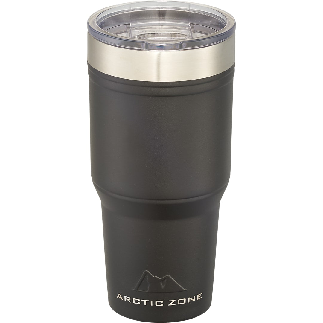 Front View of Black Arctic Zone® Titan Thermal HP® Copper Tumbler 30oz