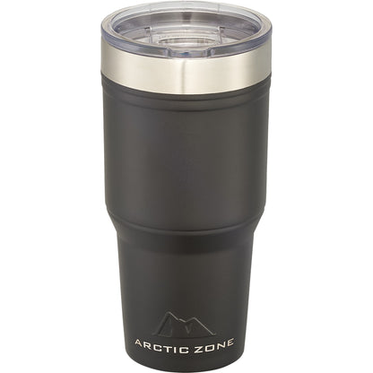 Front View of Black Arctic Zone® Titan Thermal HP® Copper Tumbler 30oz