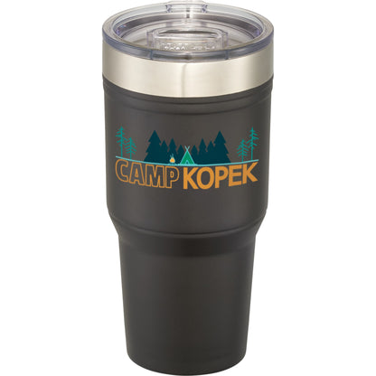 Front View of Black Arctic Zone® Titan Thermal HP® Copper Tumbler 30oz