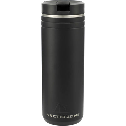 Front View of Black Arctic Zone® Titan Thermal HP® Tumbler 24oz plain