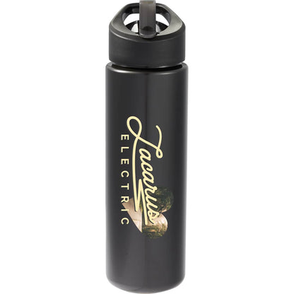 Front View of Black Arctic Zone Tritan Renew  Metalike Bottle 28oz