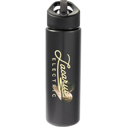 Front View of Black Arctic Zone Tritan Renew  Metalike Bottle 28oz