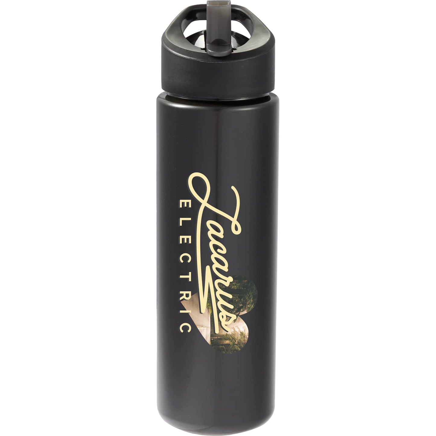 Front View of Black Arctic Zone Tritan Renew  Metalike Bottle 28oz