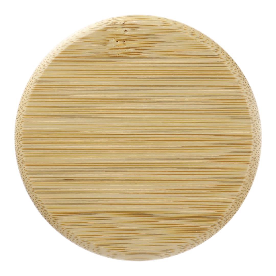 Front View of Black Arlo Ceramic Tumbler with Bamboo lid 11oz plain