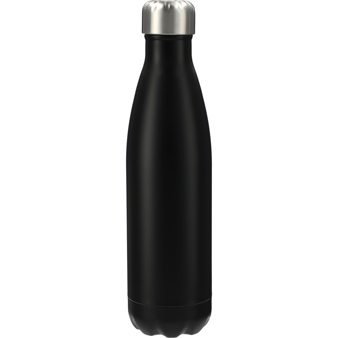 Front View of Black Arsenal 25oz Stainless Sports Bottle plain