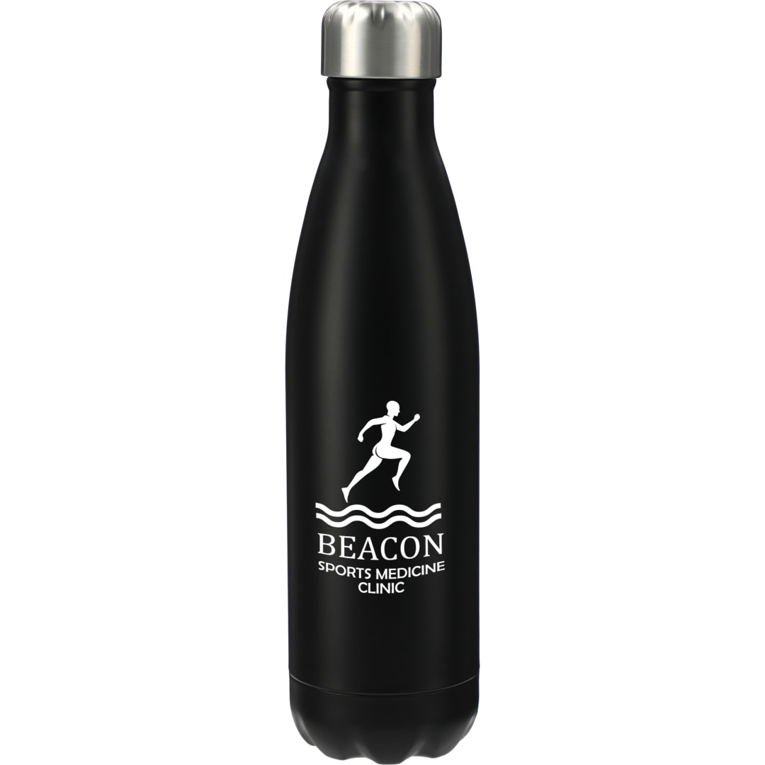 Front View of Black Arsenal 25oz Stainless Sports Bottle