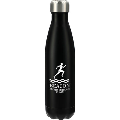 Front View of Black Arsenal 25oz Stainless Sports Bottle